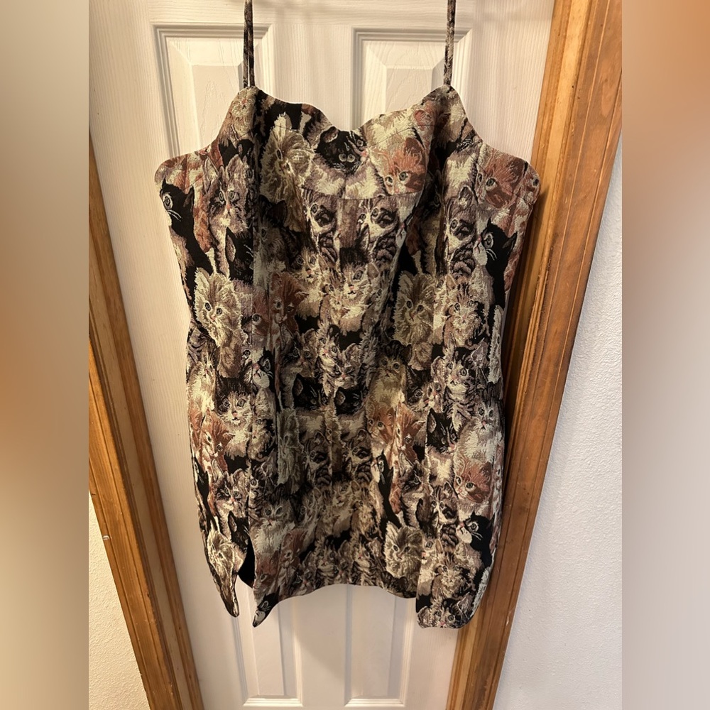 NWT Fashion Brand Company Cat Ink Stain Dress 3XL